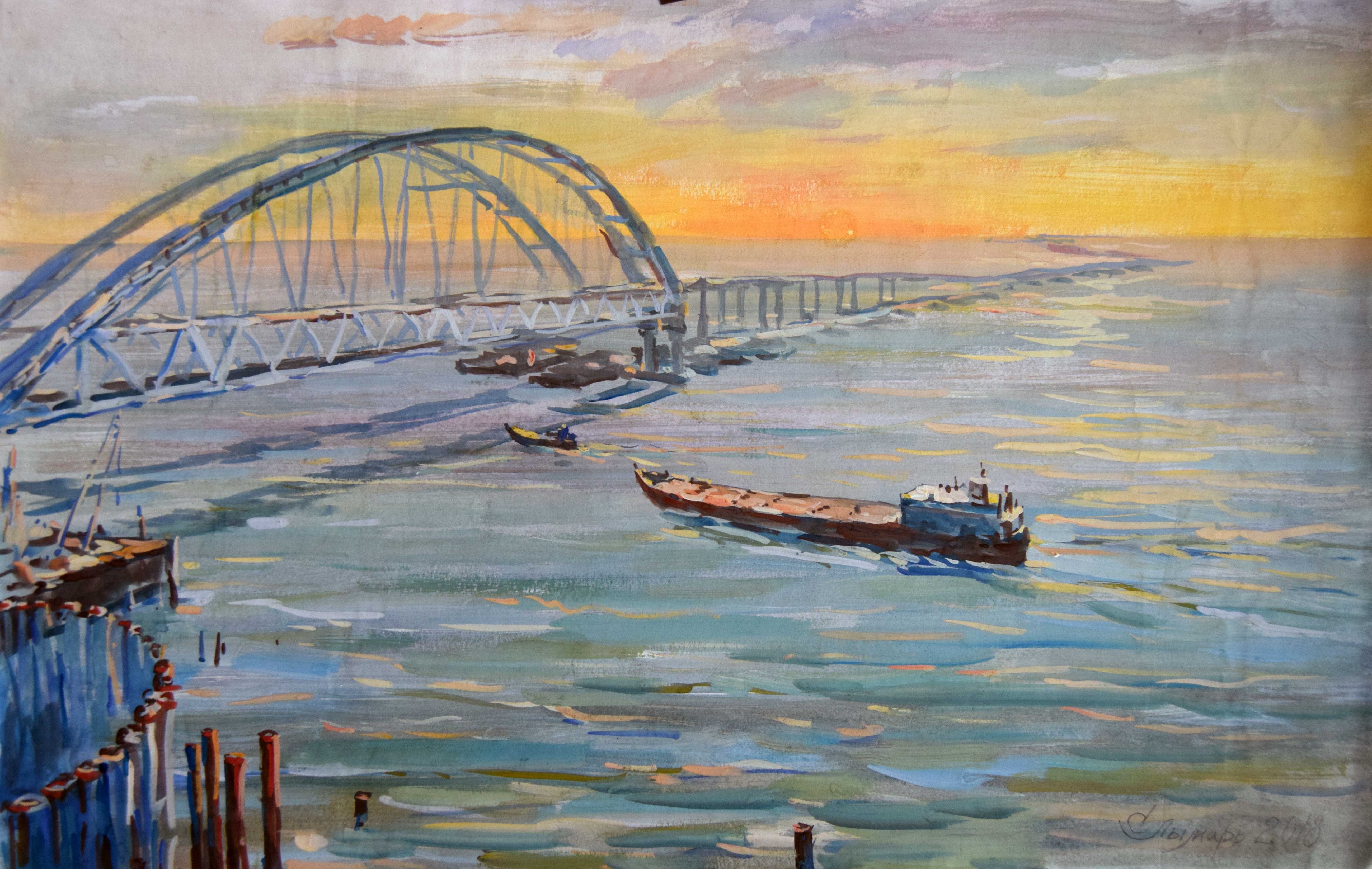 Картины маслом Крымский мост
