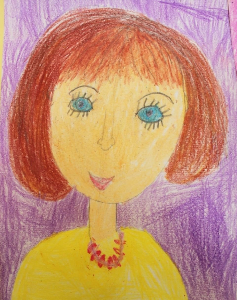 Детский рисунок мамы