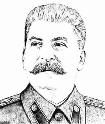 Сталин Иосиф Виссарионович портрет карандашом