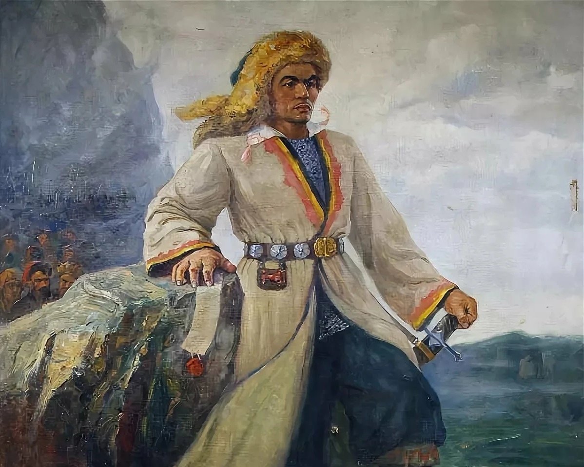 Во что одет Салават Юлаев на картине Непокоренная Воля