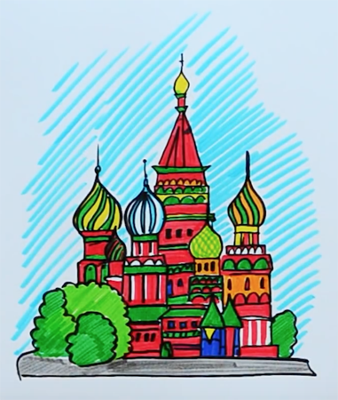 Московский собор Василия Блаженного изо