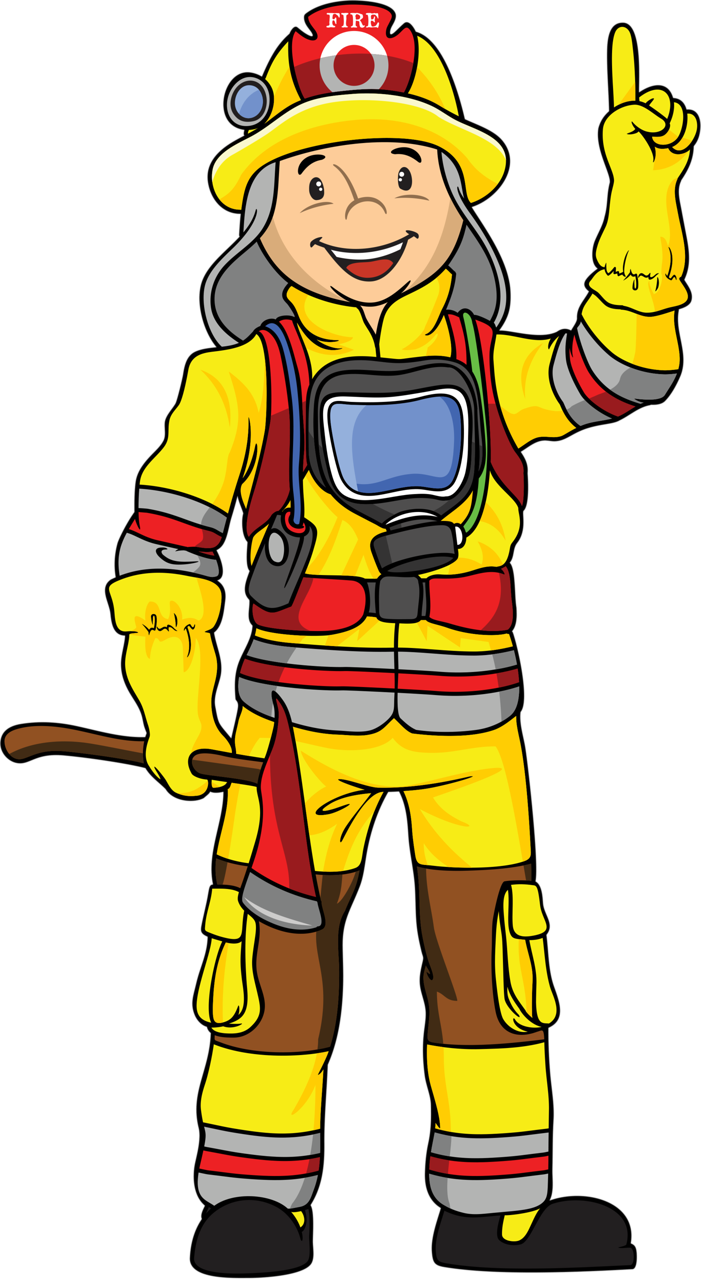 Детская картинка пожарника