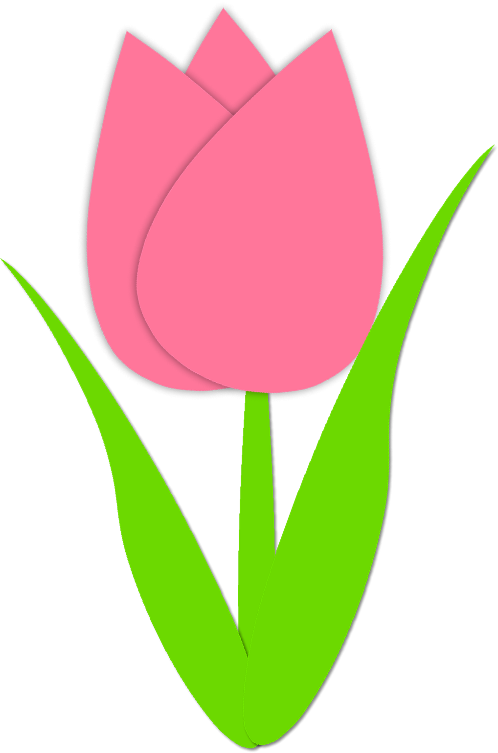 Лепесток тюльпана для вырезания