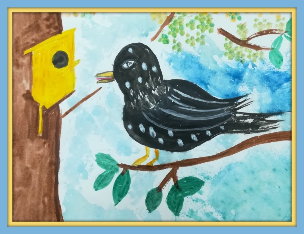 Картинка скворцов для детей в детском саду. Рисование весенних птиц. Рисование скворец в старшей группе. Рисование скворцы прилетели в подготовительной группе. Рисование скворечник в подготовительной группе.