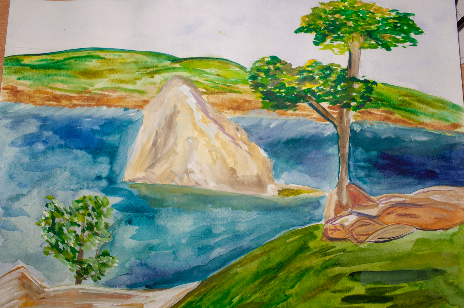Удивительная красота реки озера или моря рисунок. Байкал рисунок. Озеро Байкал рисунок. Пейзажи для срисовки. Байкал рисунок детский.