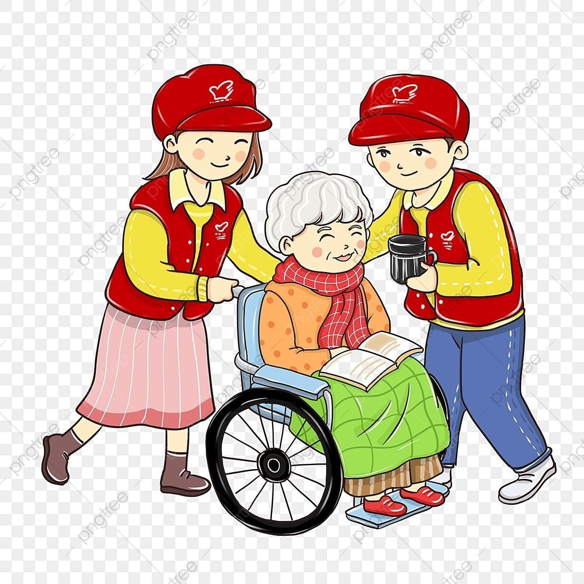 Дети помогают пожилым