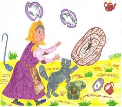 Рисунок на тему Корнея Чуковского Федорино горе