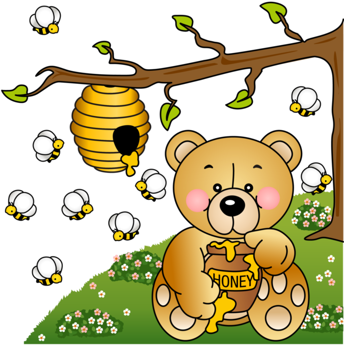 Улей медведь игры. Медведь и пчелы. Медвежонок с медом рисунок. Рисование медведь и пчелы. Медвежонок и пчелы.
