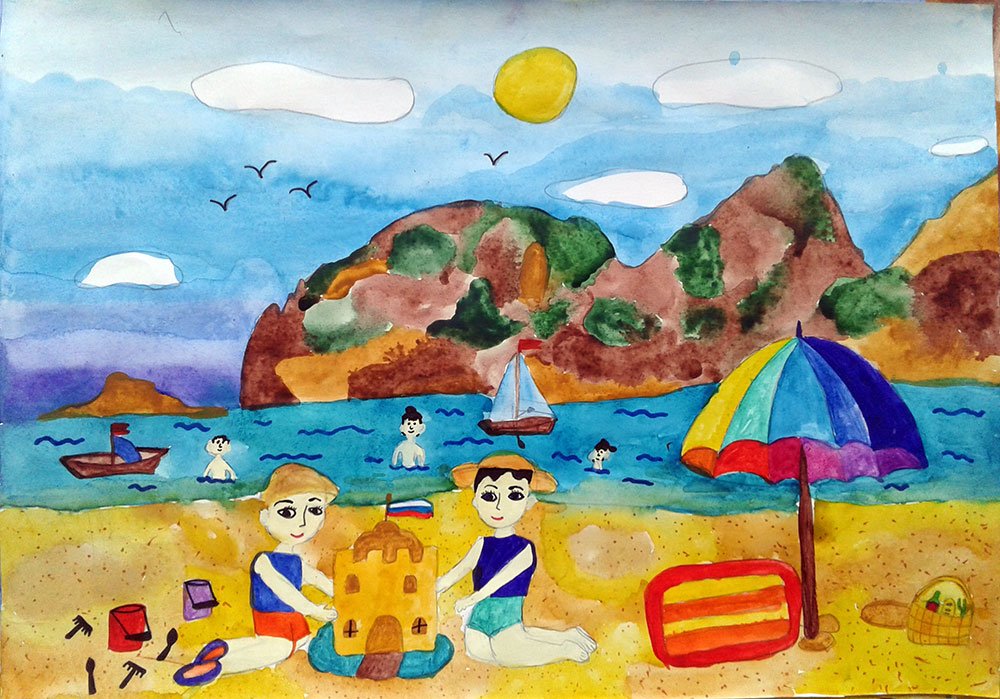 Море картинки детей рисунки - 94 фото