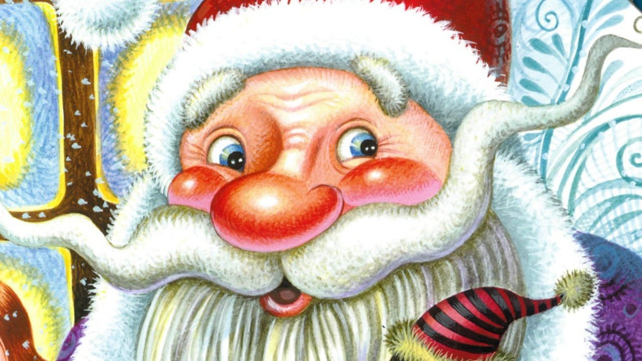 Рисунки на тему дед мороз красный нос