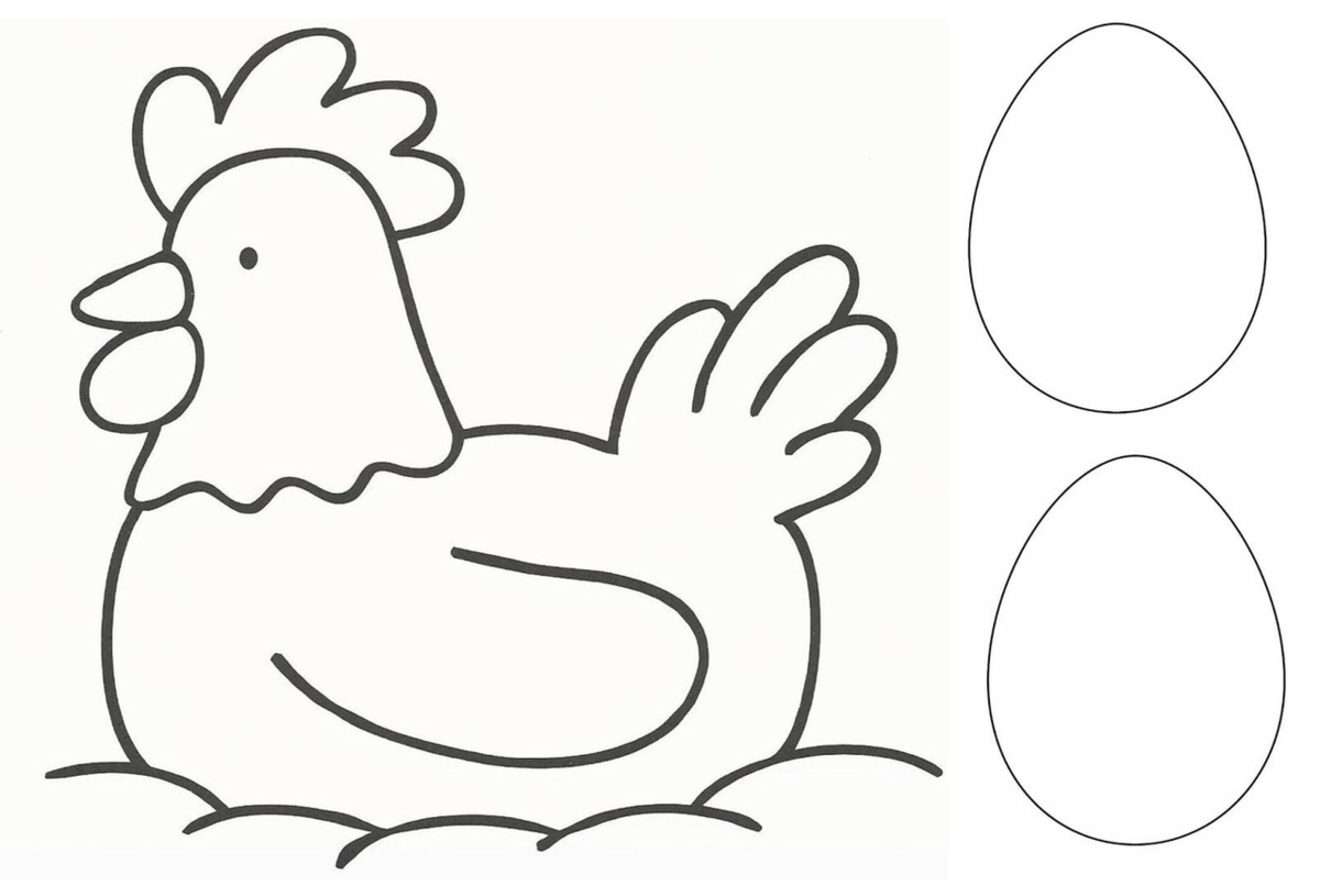 Шаблон курочки. Яйцо Курочка Ряба раскраска для детей. Курица раскраска для детей. Шаблон курицы для аппликации. Трафарет курицы для вырезания.