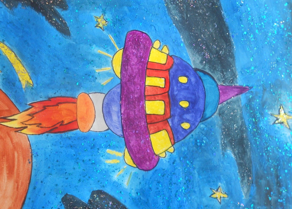 Рисование для детей космос. Рисунок на космическую тему. Детские рисунки на тему космос. Рисунки на тему космос для детей.