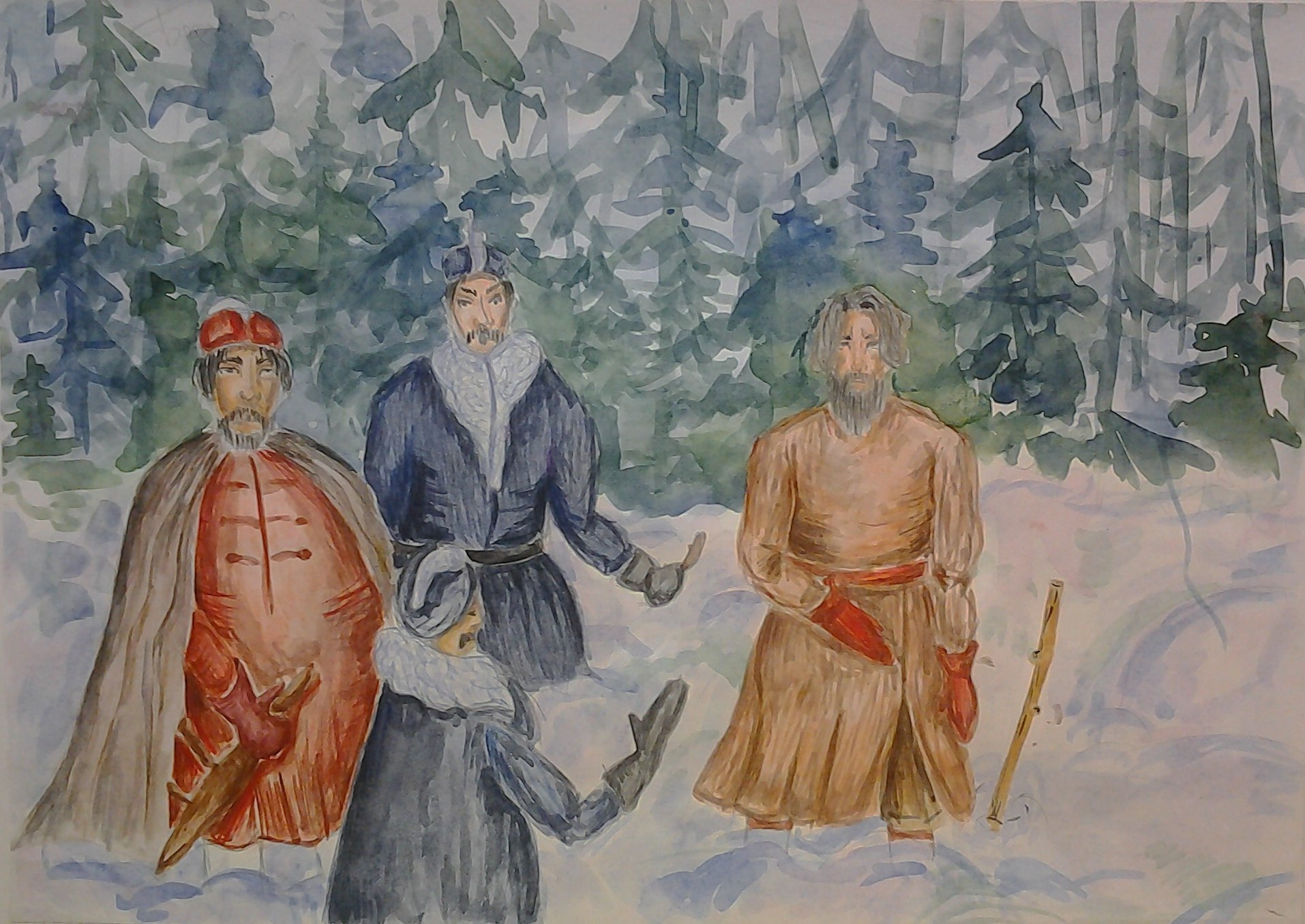 Иван Сусанин рисунок