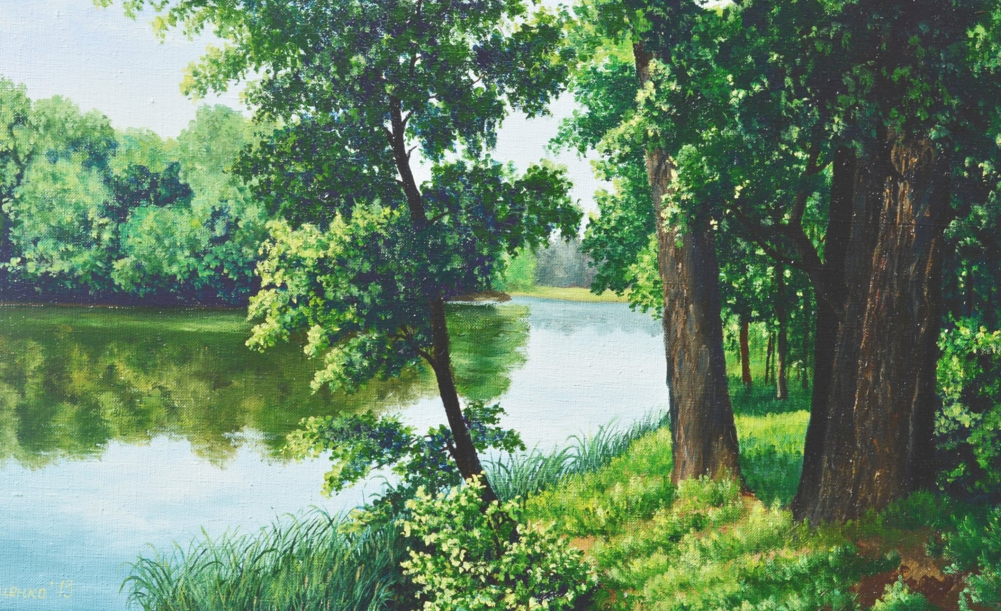 Картина Луценко Сергея у реки