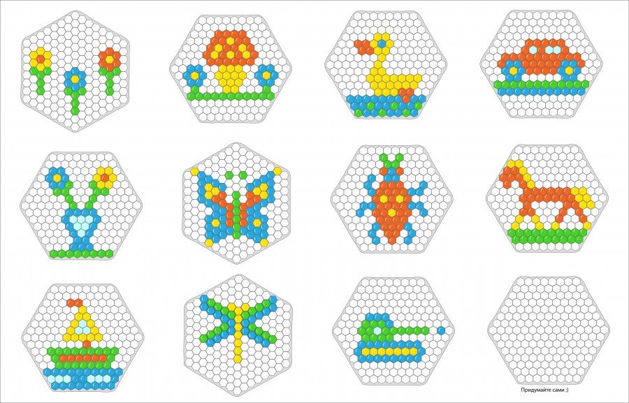Схема мозаики для детей