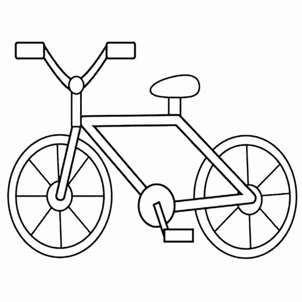 Детские раскраски велосипед
