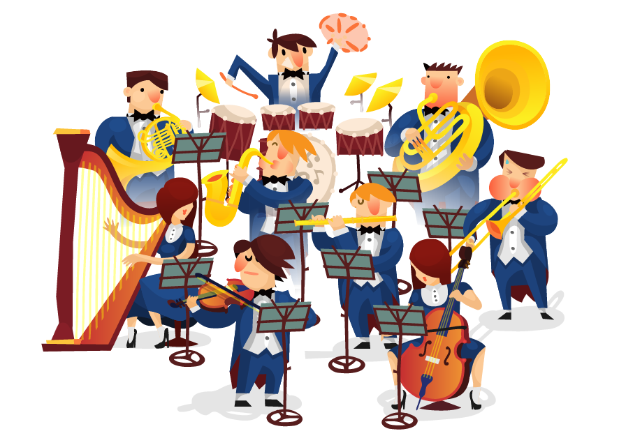 Веселый оркестр музыка. Оркестр для детей. Мультяшные музыканты. Дети музыканты. Веселые музыканты.