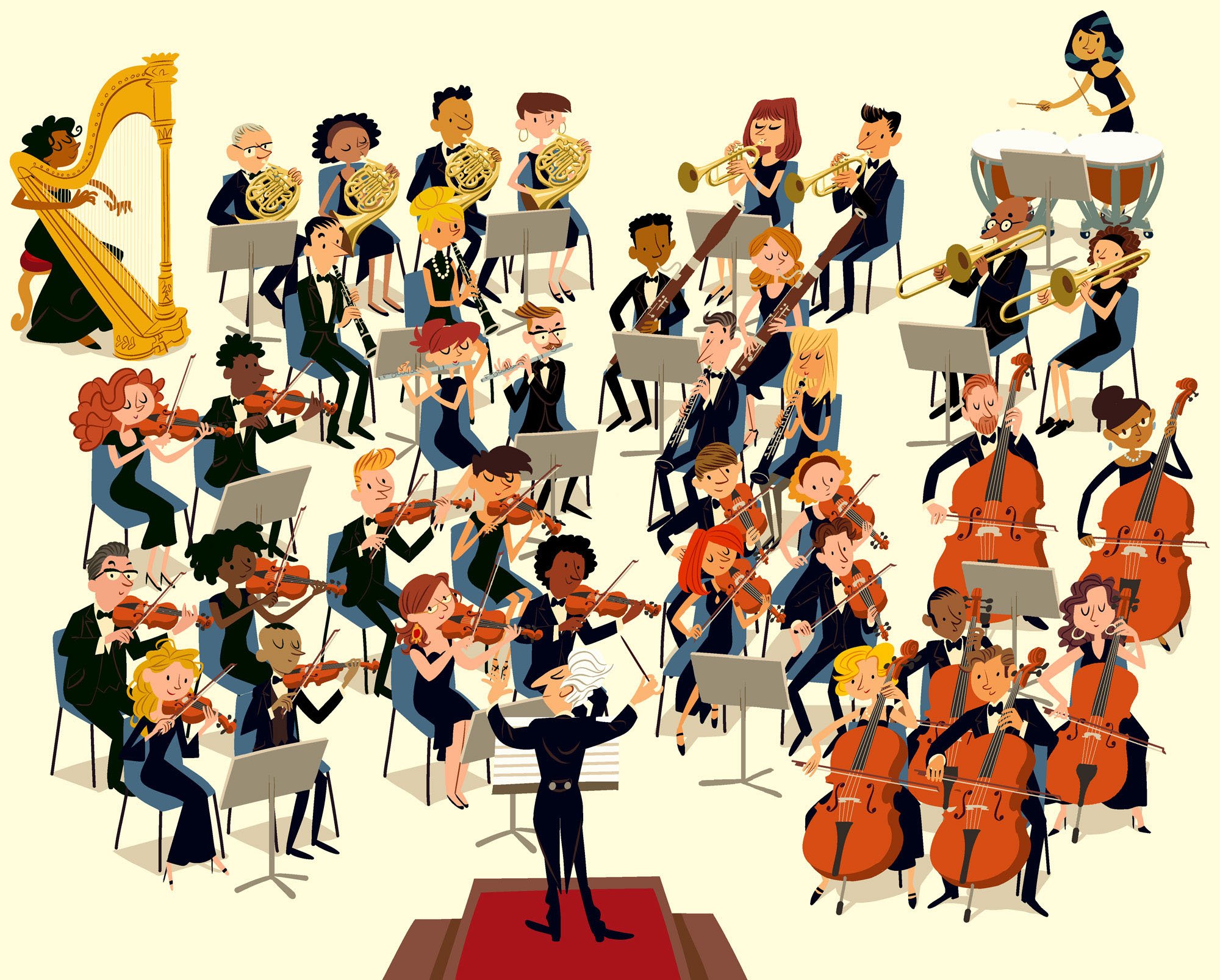 Детский рисунок оркестр (48 фото) .