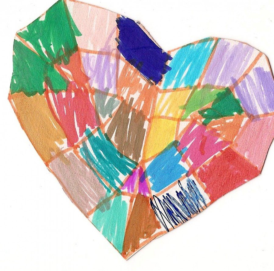 Сердце детский рисунок