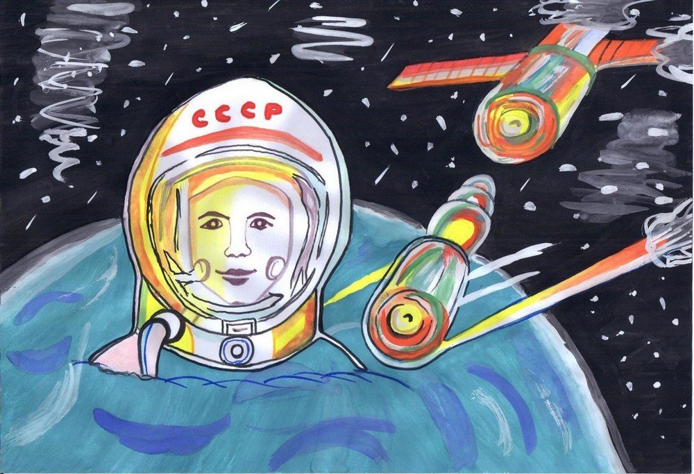 Картинки ко дне космонавтики. Космос рисунок. Рисунок космонавтики. Рисунок ко Дню космонавтики. Рисунок на тему космос Гагарин.