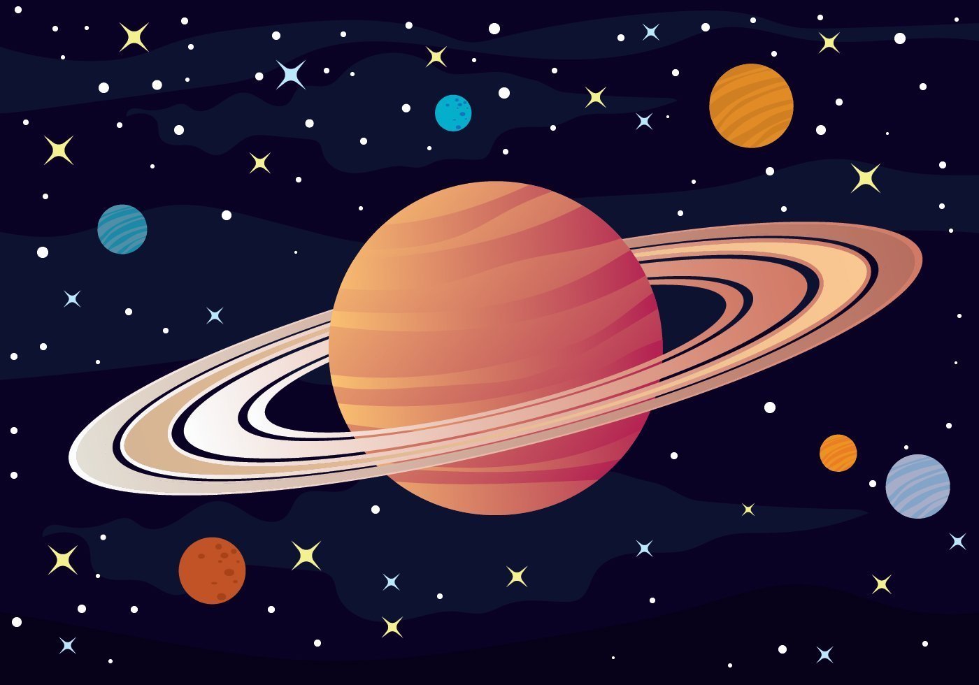 Сатурн Планета рисунок