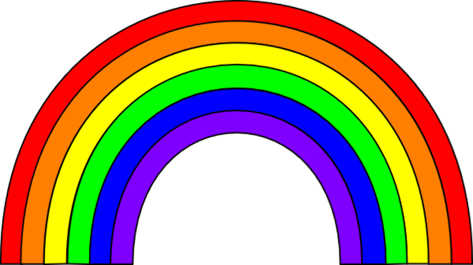 Цвет включенный ньютоном в радугу 6 букв. Цвета радуги. Радуга рисунок. Цвета радуги для дошкольников. Радуга цвета для детей.