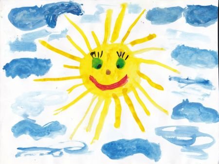 Рисование солнышко