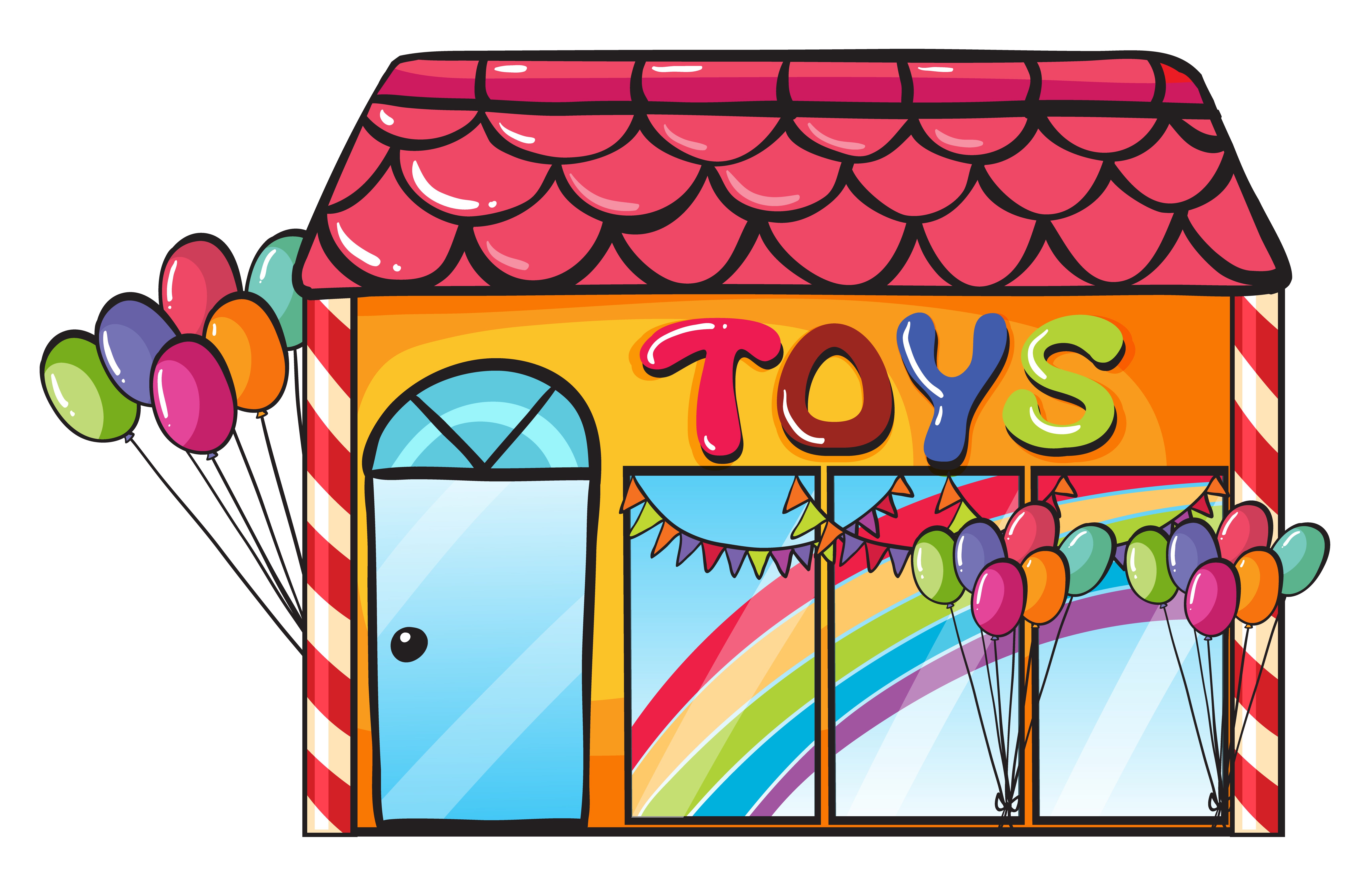 Магазин игрушек рисунок