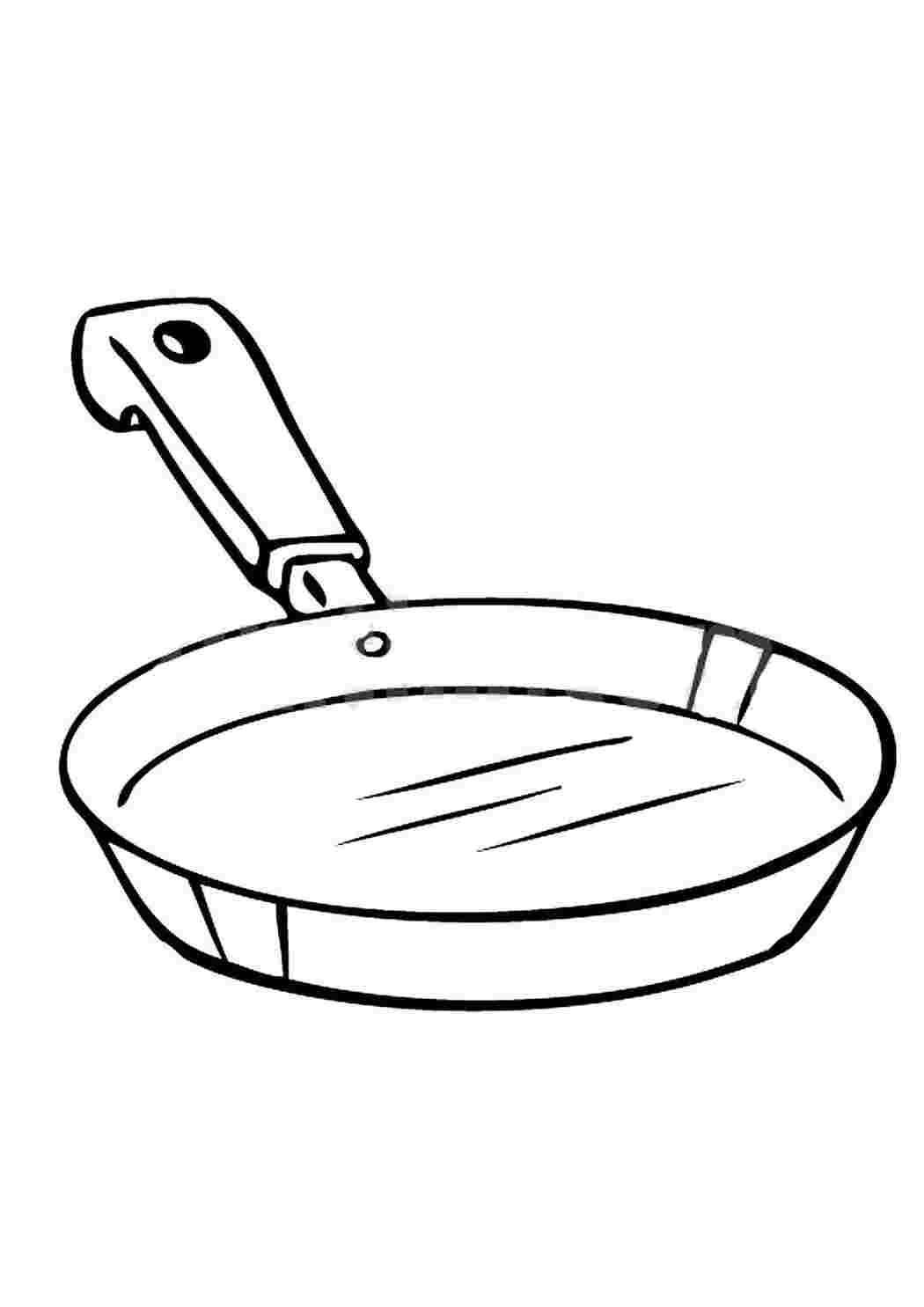 Сковорода рисунок для детей