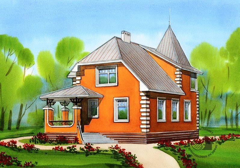 Красивый дом картинка для детей