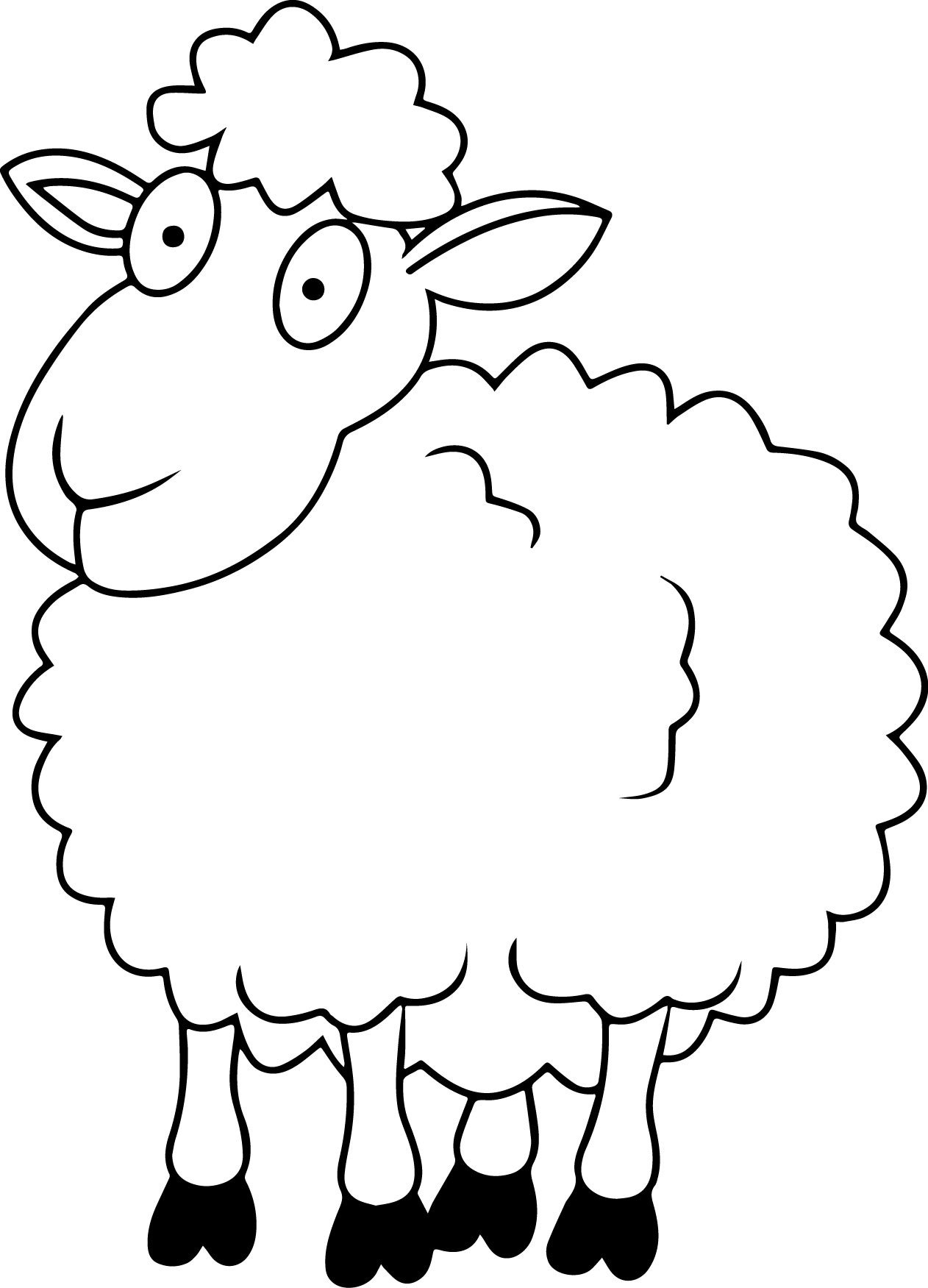 Овца рисунок карандашом
