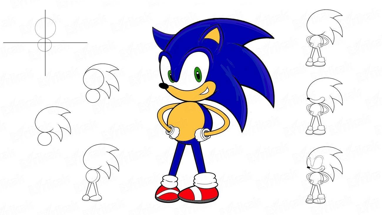 Sonic фото рисовать