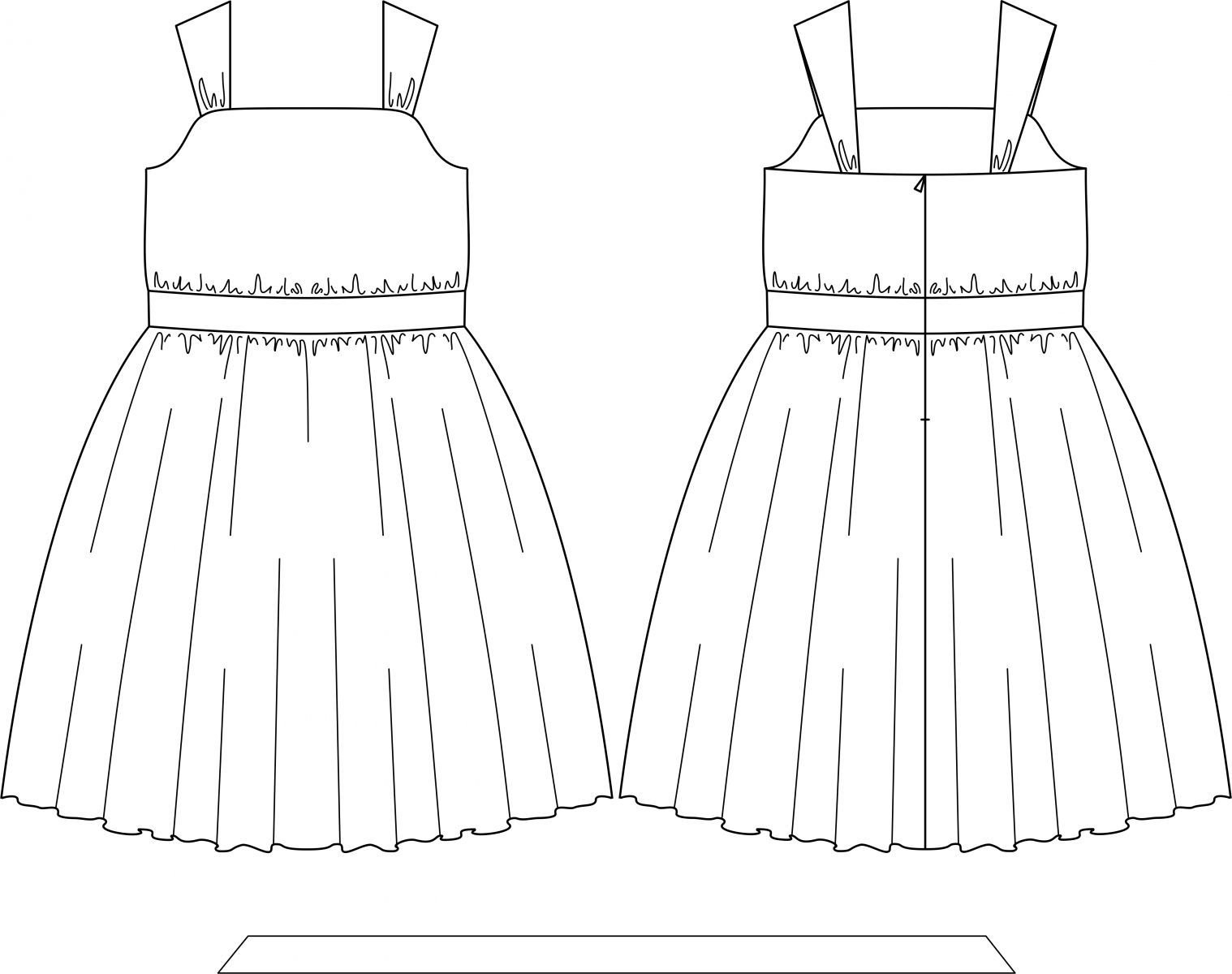 Моделирование платья для девочки