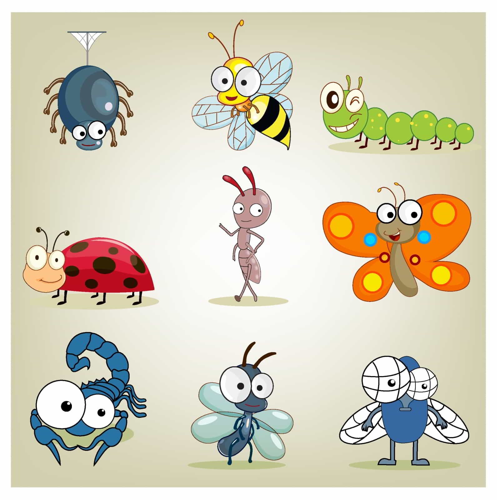 Картинки насекомых для детей цветные. Насекомые для детей. Насекомые картинки для детей. Мультяшные насекомые. Насекомые для дошкольников.