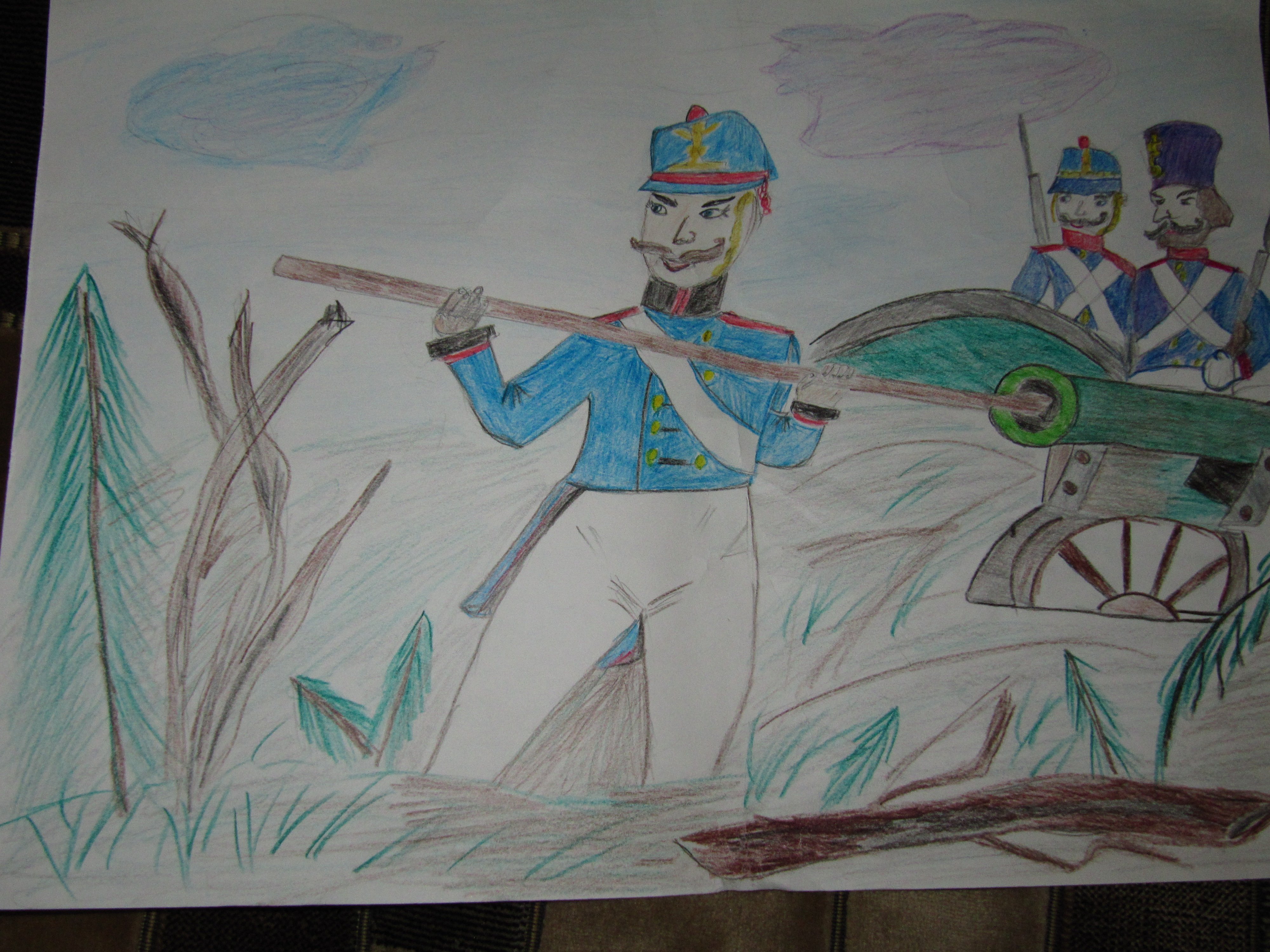 Бородинское сражение 1812 раскраска