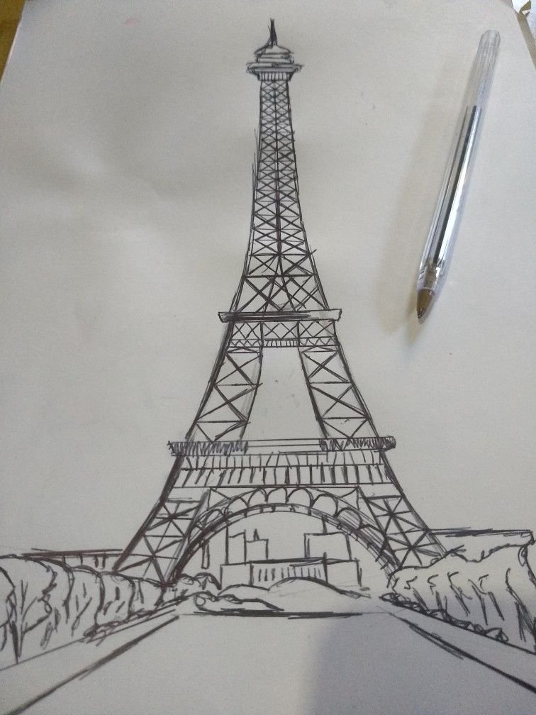 Как нарисовать эльфивую башню