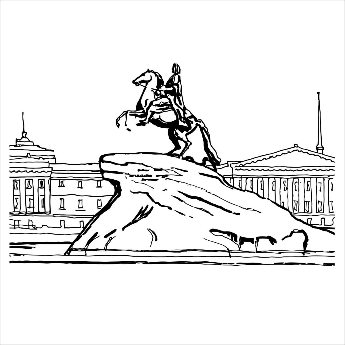 Символ Санкт-Петербурга медный всадник