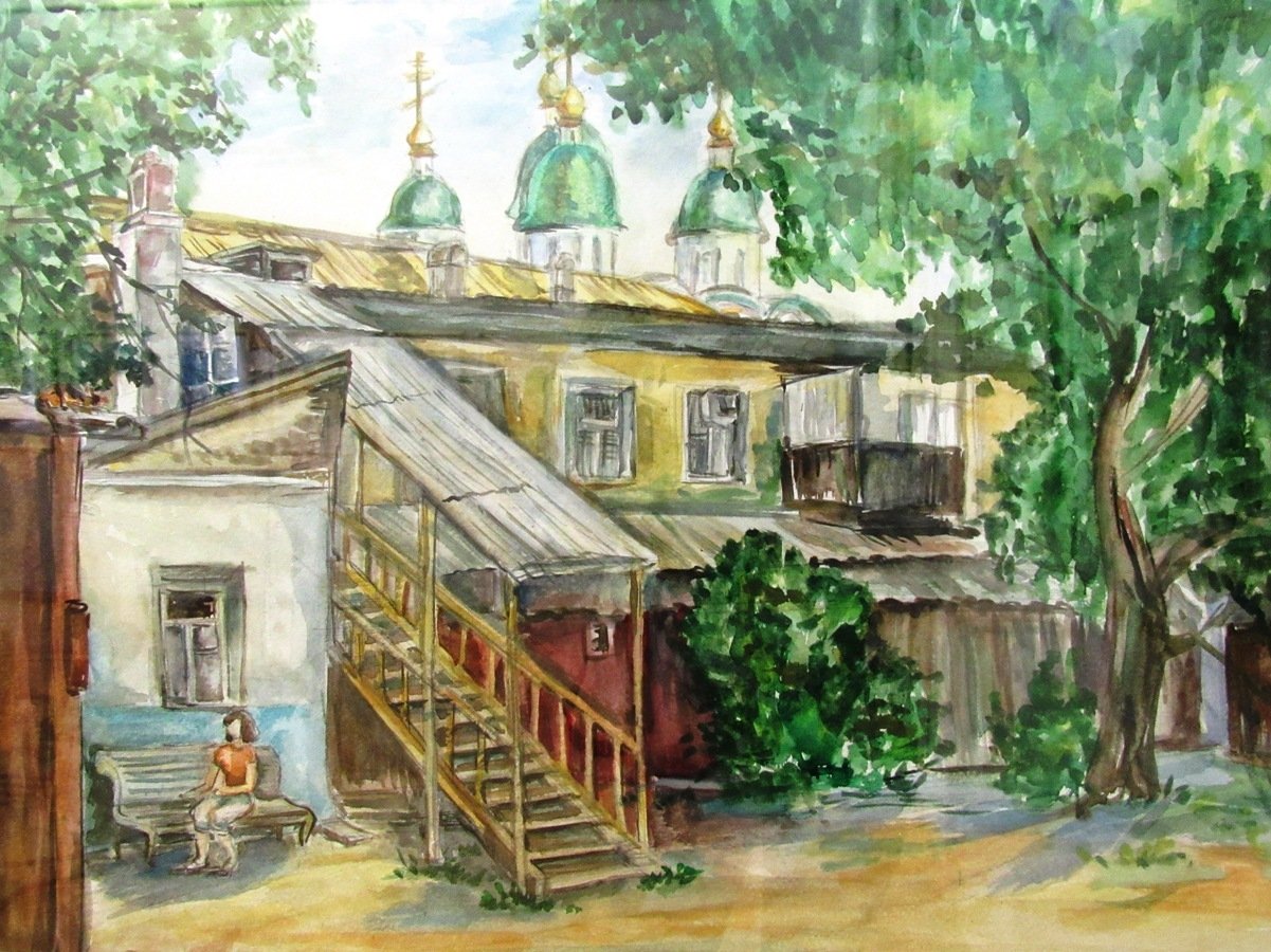 Город Астрахань рисунок