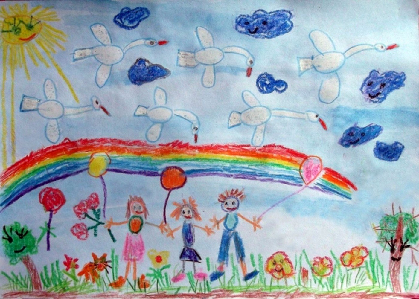 Рисование о дружбе для детского сада