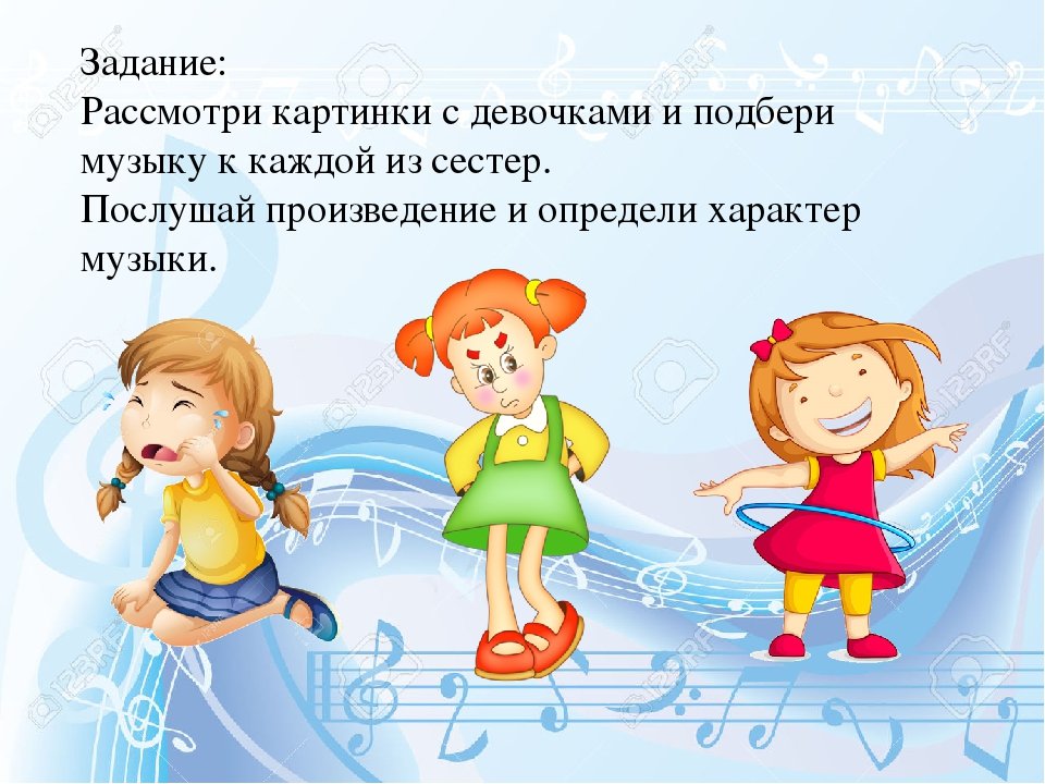 Говори любую музыку. Три подружки Кабалевского. Три подружки Кабалевский. Иллюстрации по слушанию музыкальных произведений.