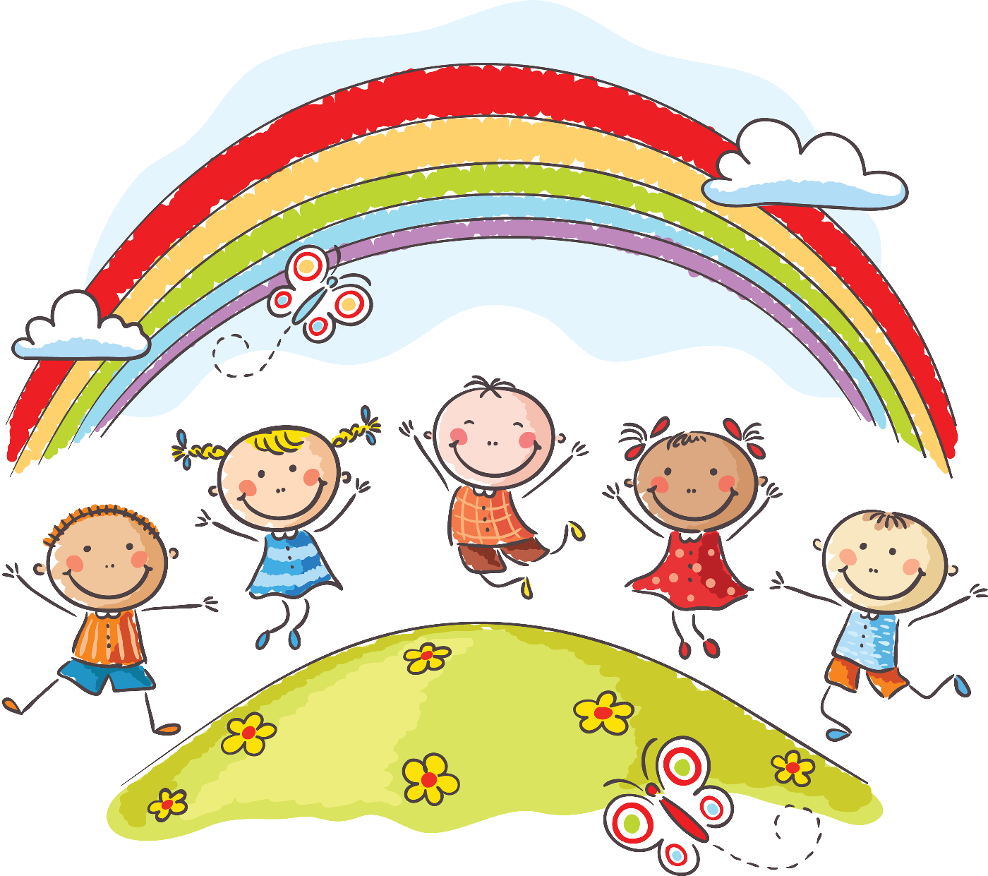 Всемирный день ребенка рисунки детей. Веселые дети рисунок. Клипарт дети в детском саду. Веселые дети картинки для детей. Радуга для детей.