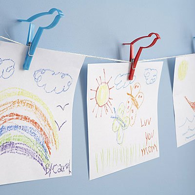 Рисование на прищепках