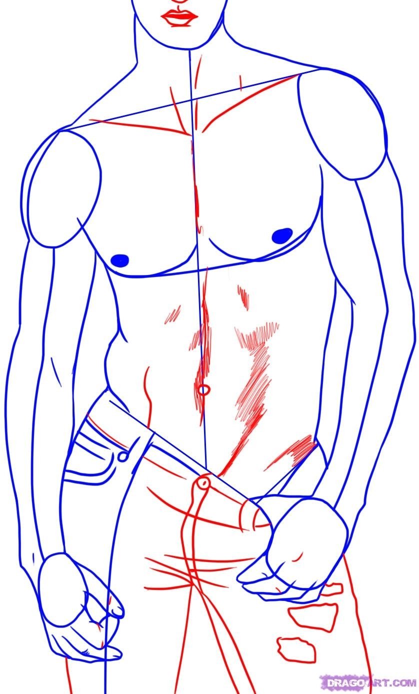 Пошаговое рисование тела