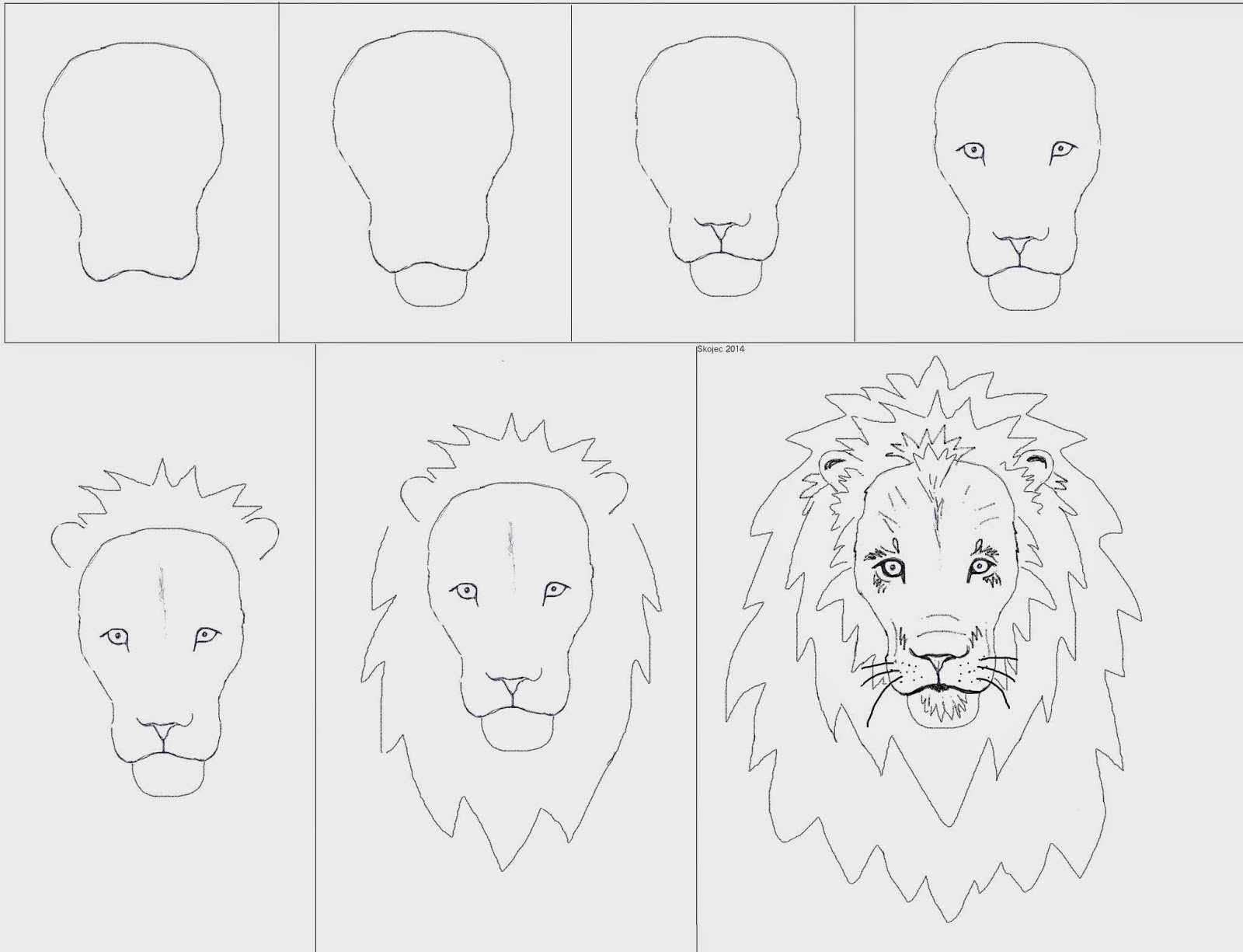 Урок рисования Льва для детей