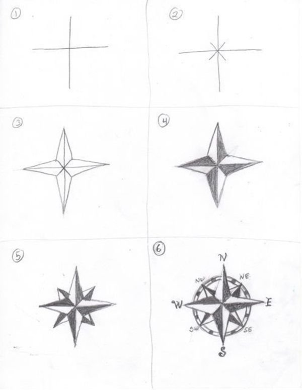 Как нарисовать семиконечную звезду поэтапно - 93 фото