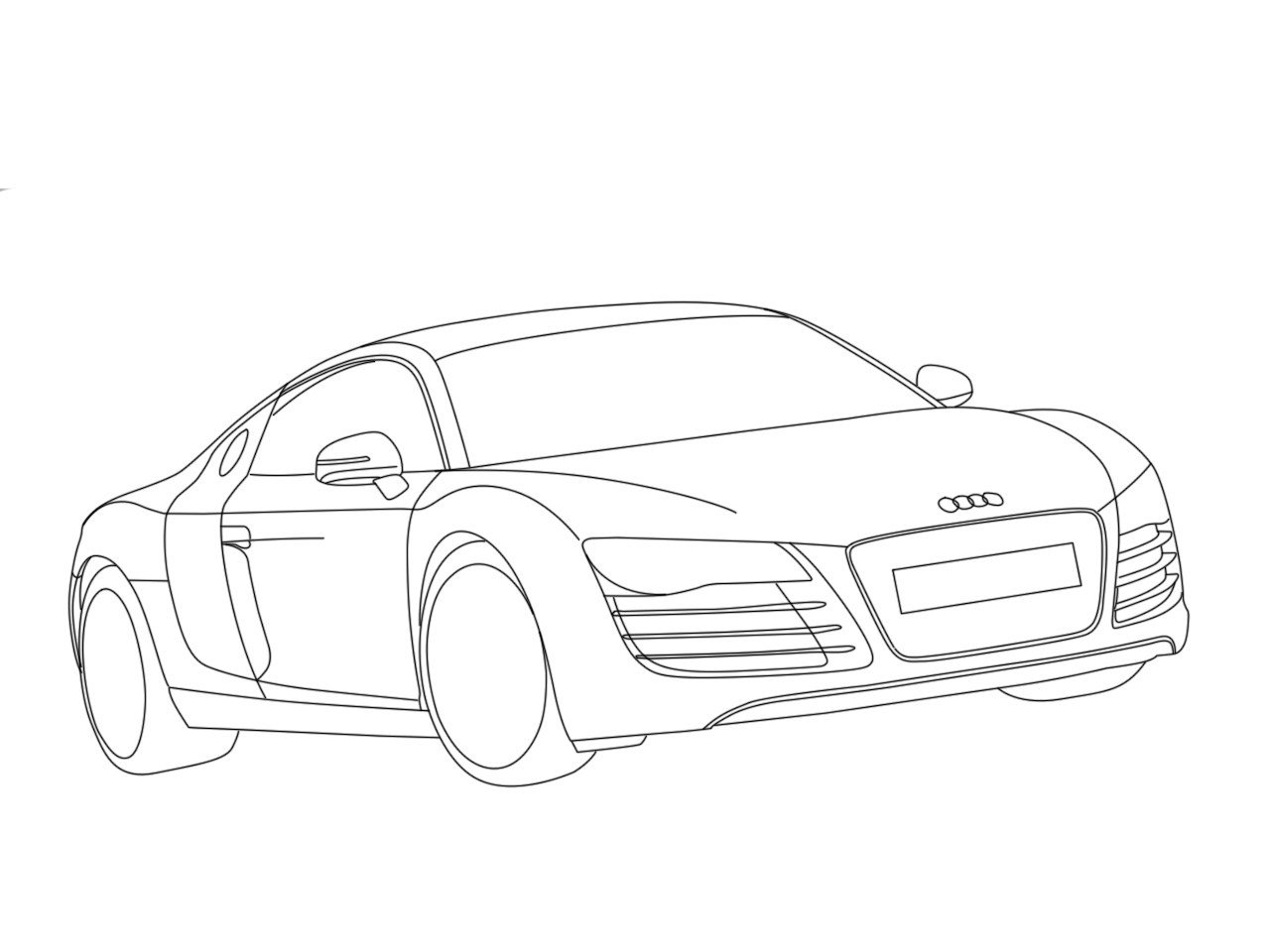 Audi r8 Sketch