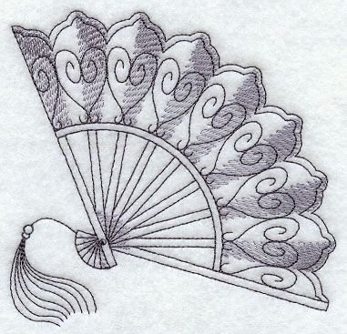 Веер эскиз