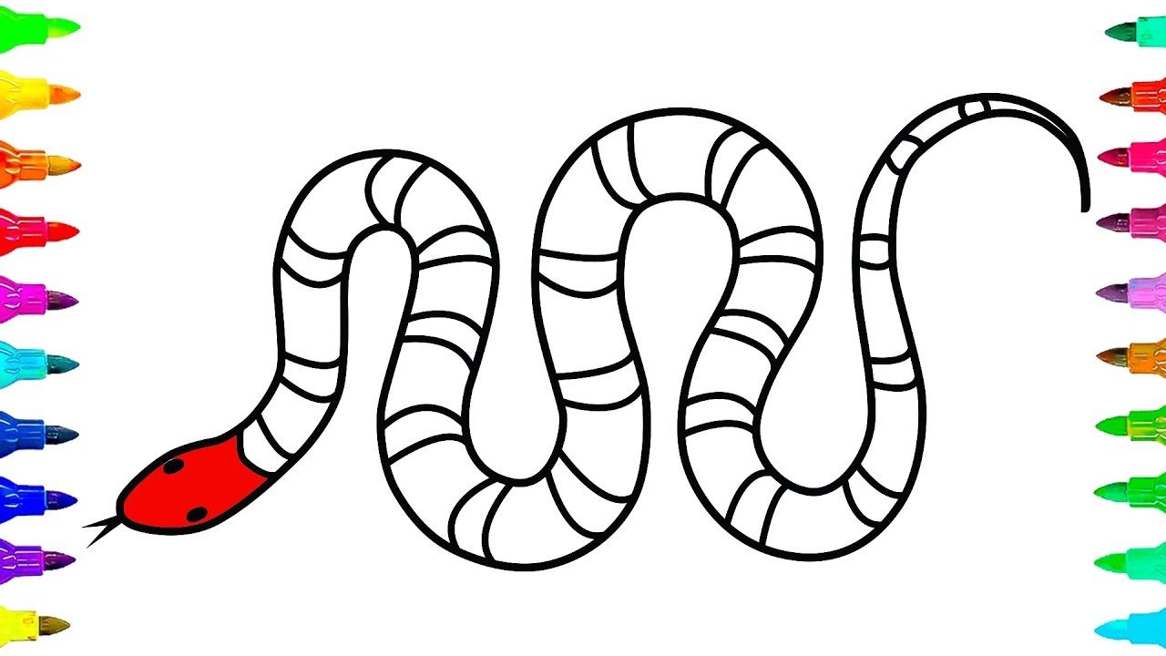 Змейка для начинающих. Змея раскраска для детей. Раскраска змеи для детей. Змейка для детей. Рисунок змеи для детей.