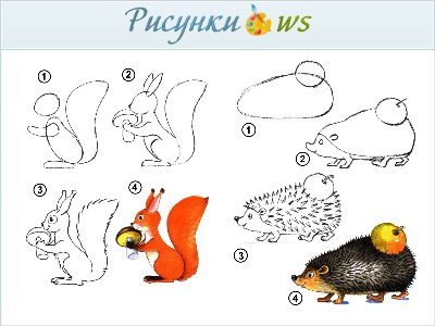 Изо 2 класс животные