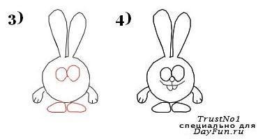 Смешарики схема рисования